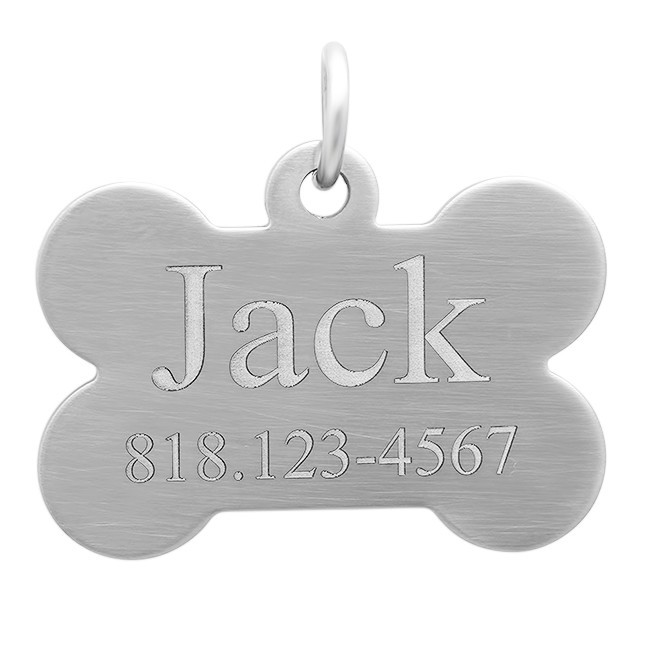 Personalized Stainless Steel Pet ID Tag Free Engraving