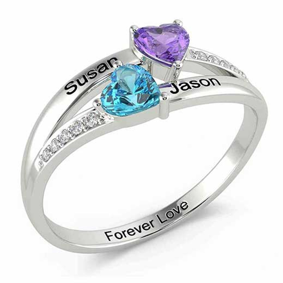 Creative Birthstone and Customized Promise Rings- the New Love Momentos Creative Birthstone and Customized Promise Rings- the New Love Momentos