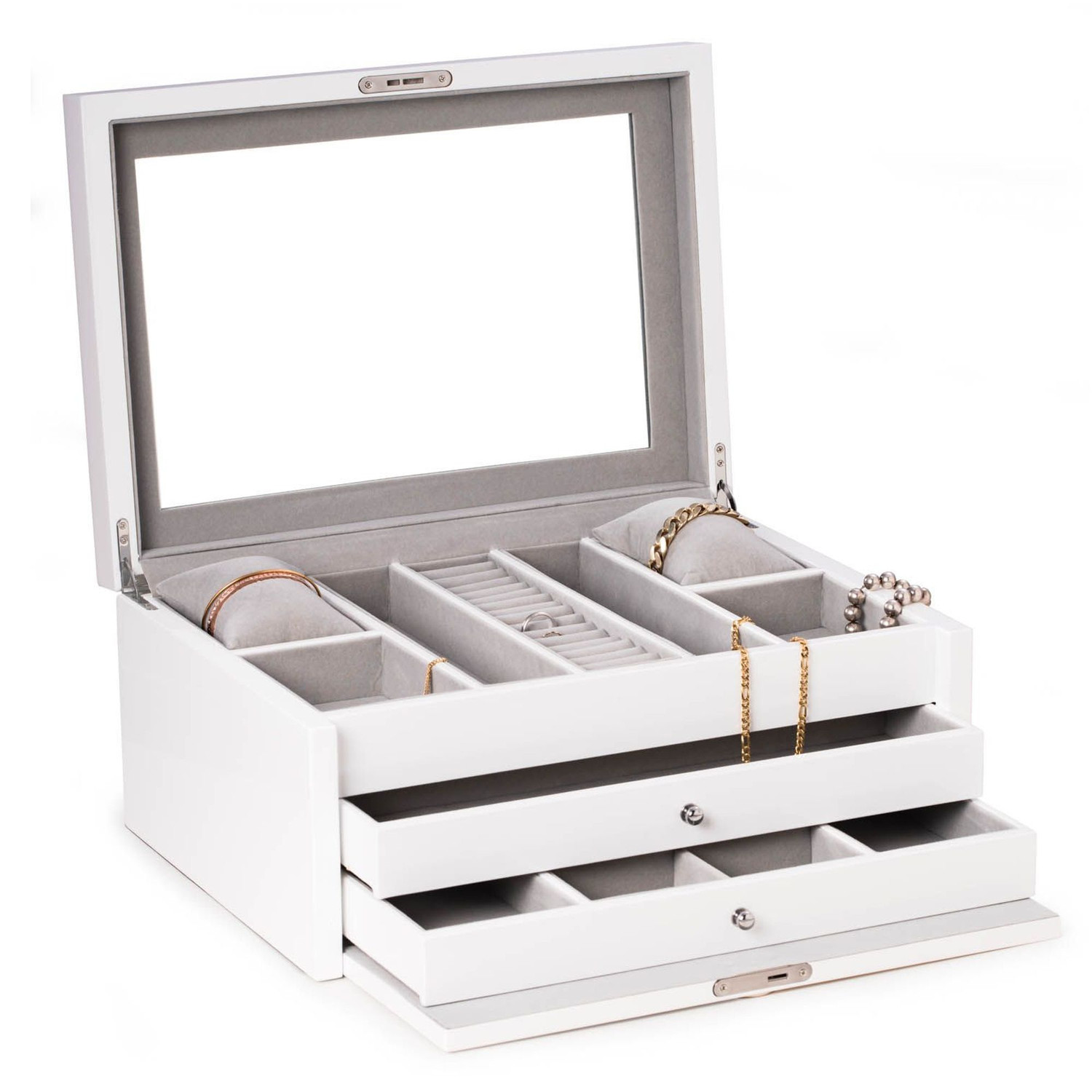 Bey-Berk Leighton Jewelry Chest - Thumbnail 3
