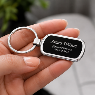 Quality All Metal Oval Keychain | Customized keychain