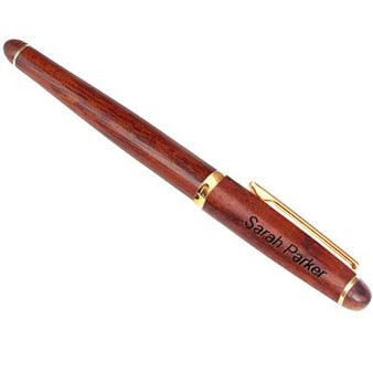 Personalized Classic Rosewood Rollerball Pen