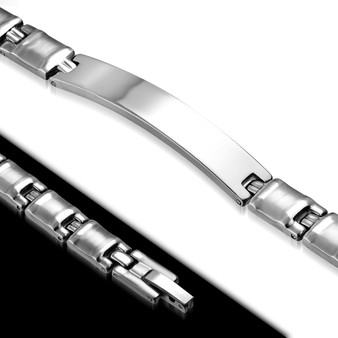 Personalized 7.5mm Quality Stainless Steel ID Bracelet