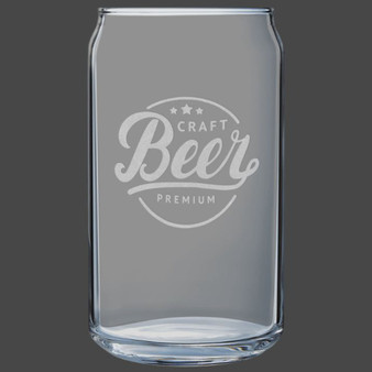 Engraved Beer Glass