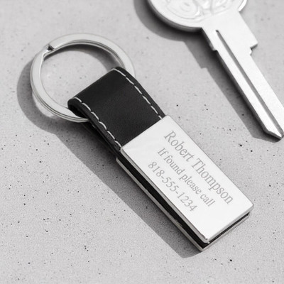 Personalised Baby Ultrasound Leather And Metal Keyring By Parsy Card Co