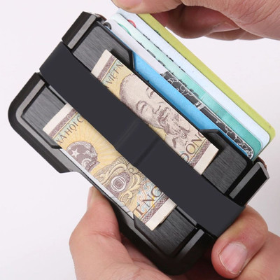 OEM & ODM Custom RFID Blocking Credit Card Holder with Money Clip for Popular La