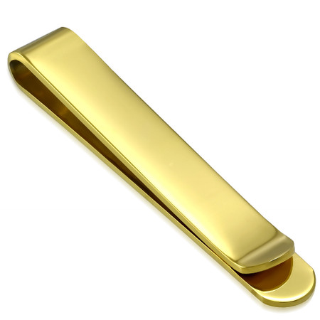 Quality Stainless Steel Gold Color Tie Clip