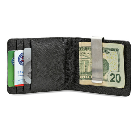 Buy Men’s Slim Wallet With Money Clip Personalized Gift Item