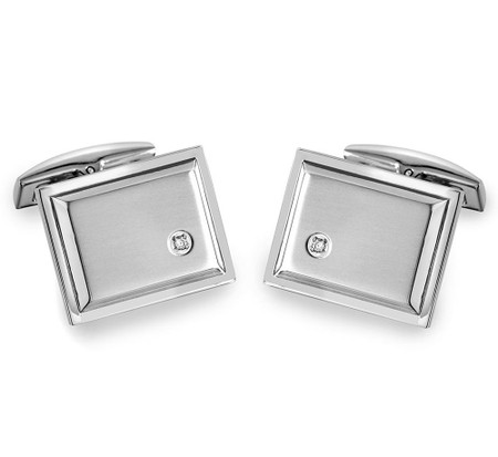 Quality Stainless Steel Square Cufflinks - Free Engraving