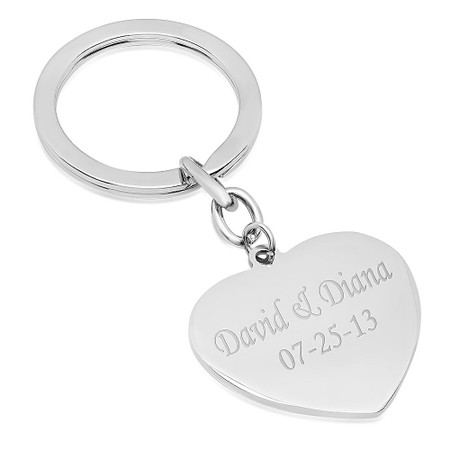 heart photo keychain