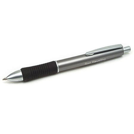 Personalized Grey Ergonomic Suregrip Ball Point Pen Forevergifts Com
