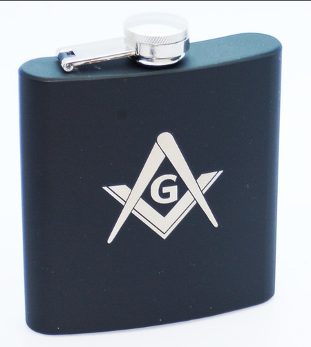 engraved flask