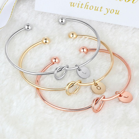 Initial Knot Bracelet