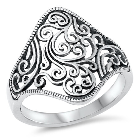 Quality 925 Sterling Silver Designer Ring - ForeverGifts.com