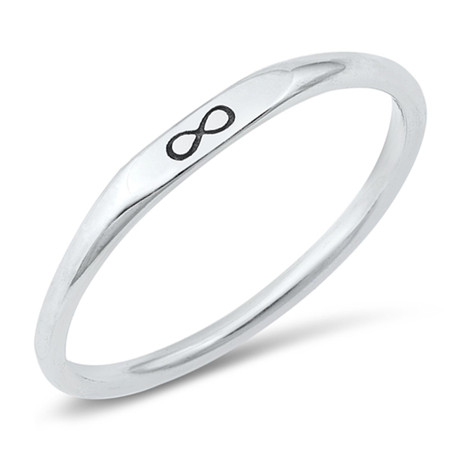 Knuckle ring with infinity sign, sterling silver 925 Store GIORRE