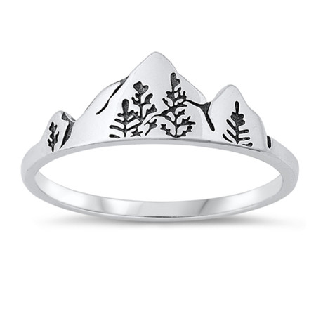 Mountain and Trees Ring