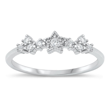 Quality 925 Sterling Silver Star Ring