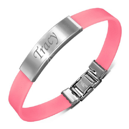 Pink ID Bracelet