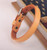 Personalized Tan Color Genuine Leather Bracelet