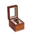 Personalized Cherry Wood Single Watch Box with Glass Top 