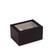  Personalized Black Wood 2 Watch Box with Glass Top 