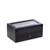 Personalized Matte Black Wood 20 Watch Box with Glass Top & Drawer