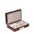 Personalized Walnut Wood Valet Box with Stainless Steel Accents