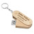 Personalized 32GB Swivel Wood USB Flash Drive Keychain