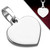 Personalized Stainless Steel Small Heart Charm Pendant With Chain