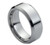 Tungsten Carbide Ring High Polish &; Beveled Edge 8mm
