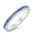 Quality Sterling Silver 3mm Eternity Ring with CZ