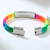 Personalized Rainbow Color Medial Alert ID Bracelet 
