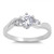 925 Sterling Silver Rhodium Plated Cubic Zirconia Ring