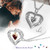 Personalized 925 Genuine Sterling Silver One Heart Birthstone Necklace