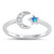 Moon & Star ring