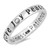 3mm 925 Sterling Silver Peace Love Joy Band Ring