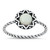 Braided 925 Sterling Silver Lab Opal Ring