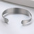 Stainless Steel Medical ID Alert Bangle Cuff Bracelet for Women