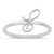 Quality 925 Sterling Silver Initial Ring