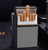 Personalized Cigarette Case with Torch Flame Butane Lighter