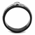 Quality Two Tone Stainless Steel Black IP CZ Band