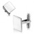 Personalized Stainless Steel Square Cufflinks - Free Engraving