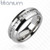 Solid Titanium Brushed Center Eternity Ring