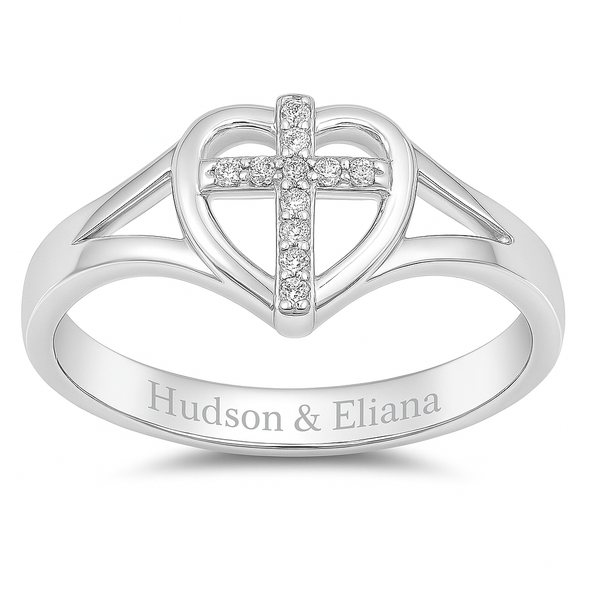 Personalized Cross Ring Personalized Cross Ring