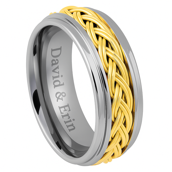 Custom engraved ring