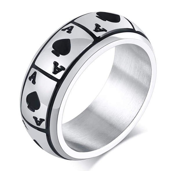 Personalized Ace of Spade Ring