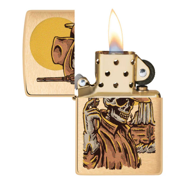 Wild West Skeleton Design Genuine Zippo Lighter - Personalized it FREE! Wild West Skeleton Design Genuine Zippo Lighter - Personalized it FREE!
