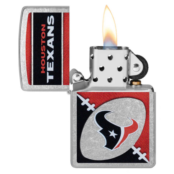 NFL Houston Texans Chrome Logo Design Genuine Zippo Lighter NFL Houston Texans Chrome Logo Design Genuine Zippo Lighter