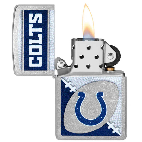 NFL Indianapolis Colts Chrome Logo Design Genuine Zippo Lighter NFL Indianapolis Colts Chrome Logo Design Genuine Zippo Lighter