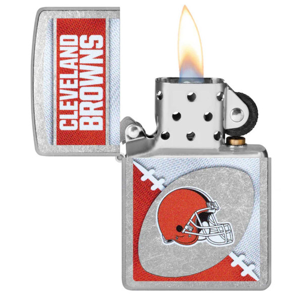 NFL Cleveland Browns Chrome Logo Design Genuine Zippo Lighter NFL Cleveland Browns Chrome Logo Design Genuine Zippo Lighter