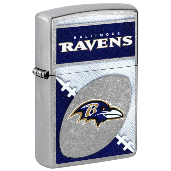 NFL Baltimore Ravens Chrome Logo Design Genuine Zippo Lighter NFL Baltimore Ravens Chrome Logo Design Genuine Zippo Lighter